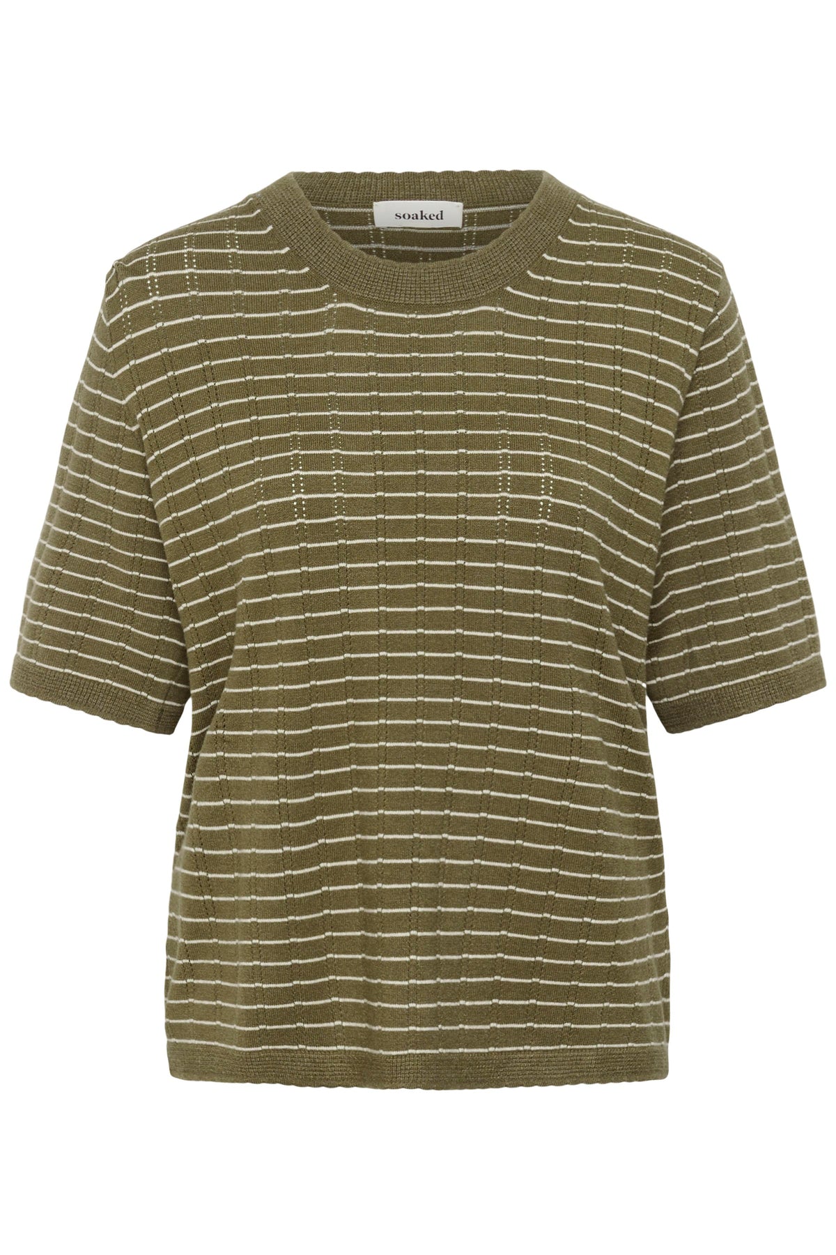 Soaked in Luxury SLSpina Dusky Green/Turtledove Supersoft Stripe Knit