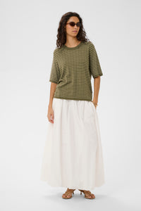 Soaked in Luxury SLSpina Dusky Green/Turtledove Supersoft Stripe Knit