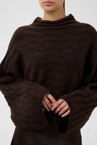 Soaked in Luxury SLIdalia Chocolate Ganache Cropped Pullover, 30409447