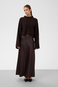 Soaked in Luxury SLIdalia Chocolate Ganache Cropped Pullover, 30409447