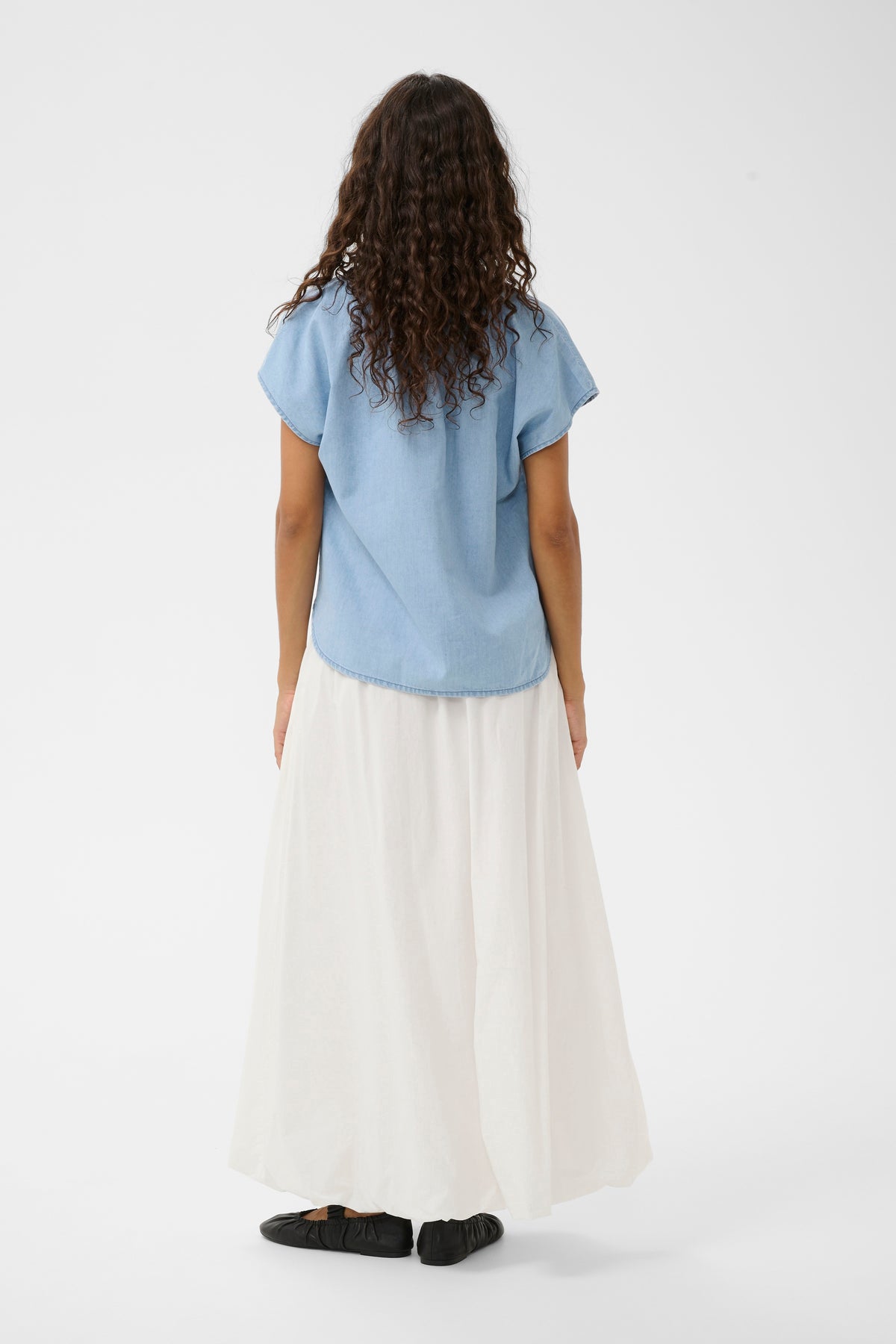 Soaked in Luxury SLAdelita Ioana Denim Blue Top