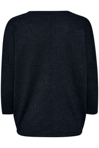 Saint Tropez Mila Dark Navy Round Neck Knit, 30500003