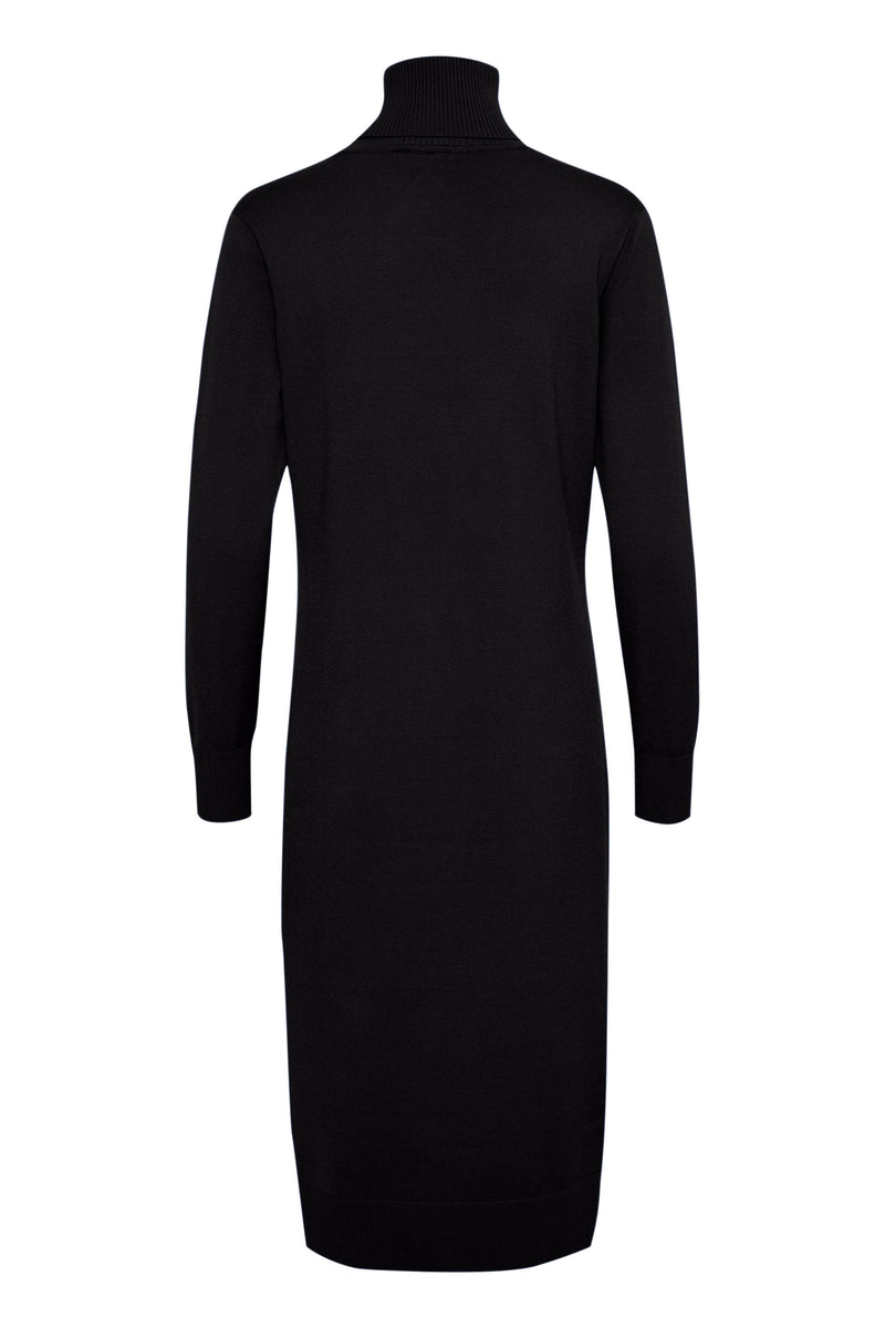 Saint Tropez Mila Black Roll Neck Knitted Midi Dress, 30511420