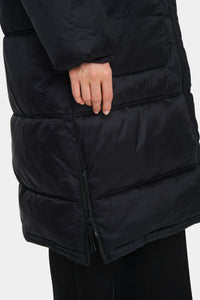 Saint Tropez Frances Black Ultimate Puffa Coat with Zip Detailing, 30513272