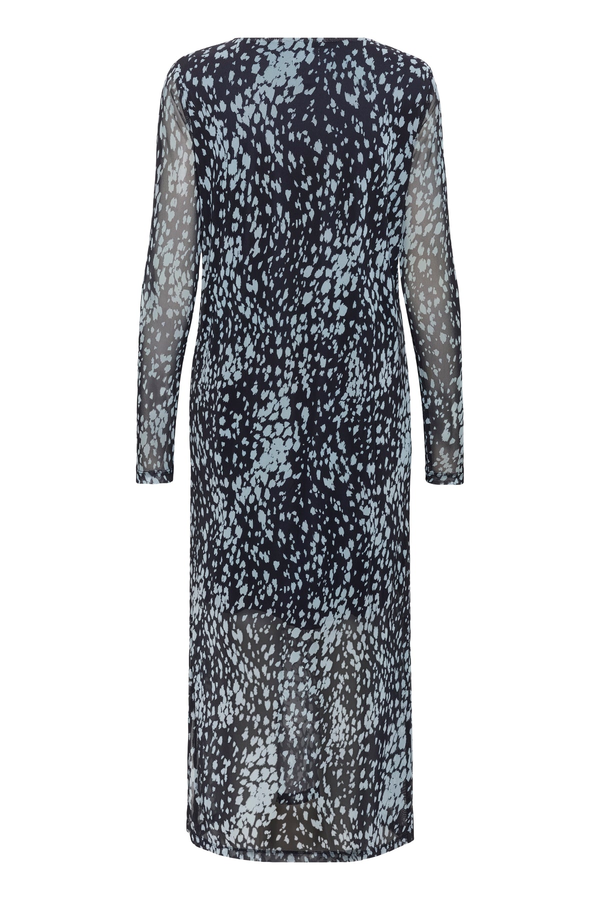 Saint Tropez Zulvir Nightsky/Dusky Blue Animal Printed Mesh Midi Dress