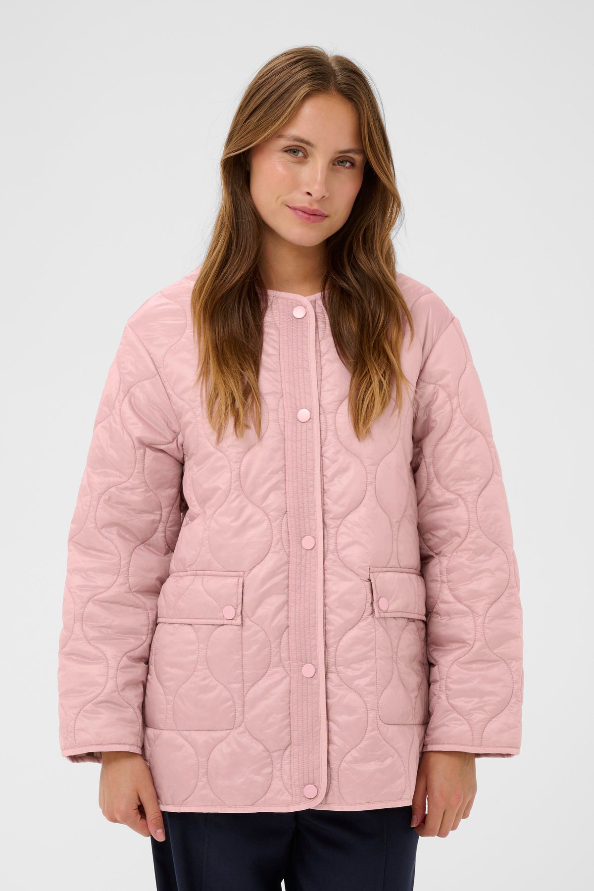 Saint Tropez Ottavia Zephyr Pink Quilted Jacket, 30514668