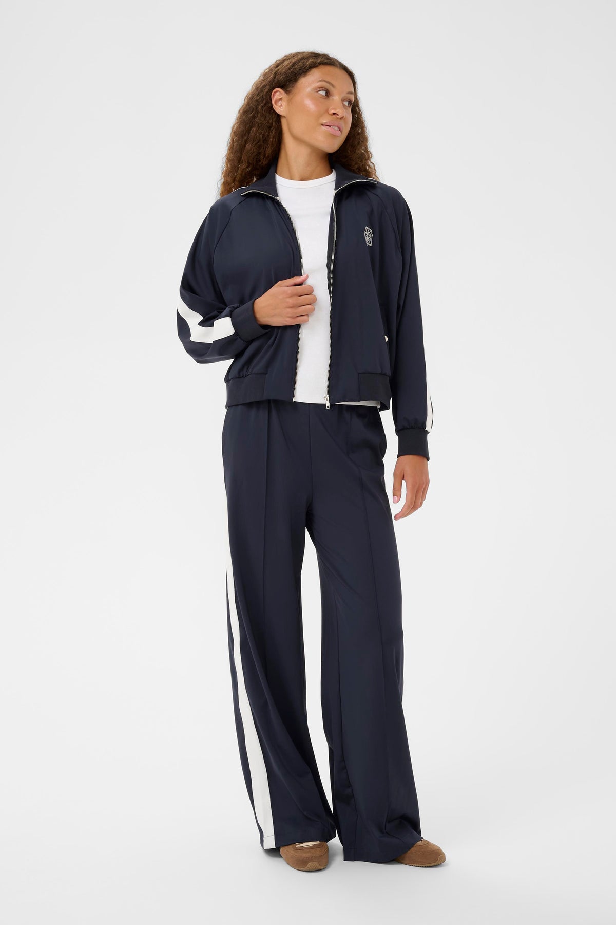Saint Tropez Oaklynn Night Sky Sports Luxe Wide Leg Joggers, 30514705