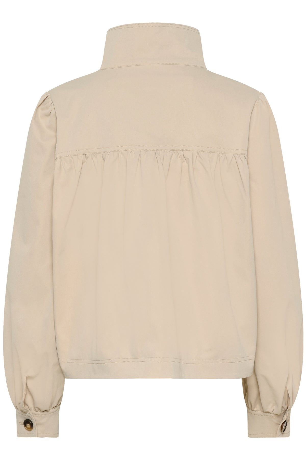 Saint Tropez Olina Oxford Tan Cropped Trench Jacket, 30514744