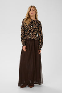 Saint Tropez PalomaSZ Tiger's Eye Spotty Leopard Cardigan with Embellished Buttons, 30514889