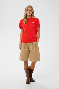 Saint Tropez Pextan Fiery Pink Heart Logo T-Shirt, 30514917