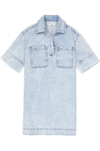 Garcia Washed Denim V-Neck Relaxed Dit Dress
