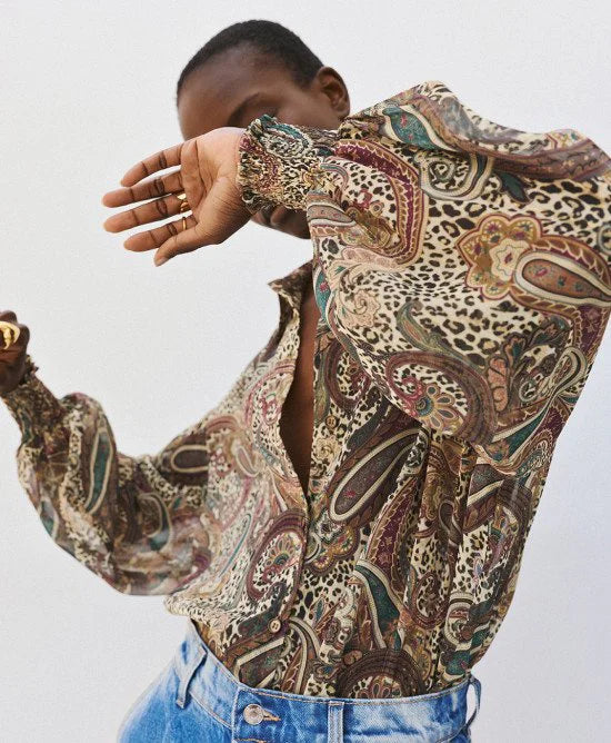Access Fashion Paisley Print Oversized Shirt, 64-7053