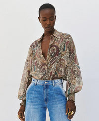 Access Fashion Paisley Print Oversized Shirt, 64-7053