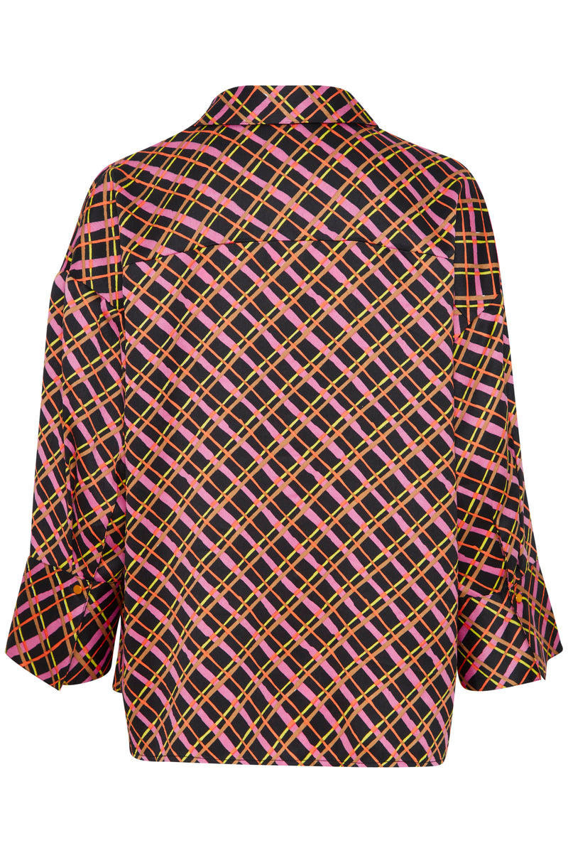 B.Young Byitrine Black Mix Oversized Shirt