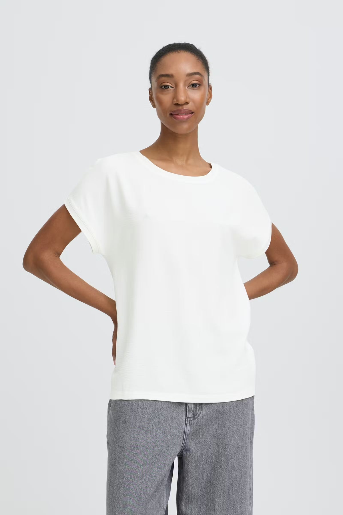 B.Young ByPanyax Marshmallow Silky Front T-Shirt