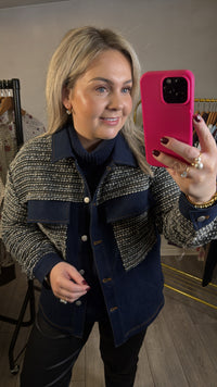 Coster Copenhagen Denim Boucle Tweed Jacket