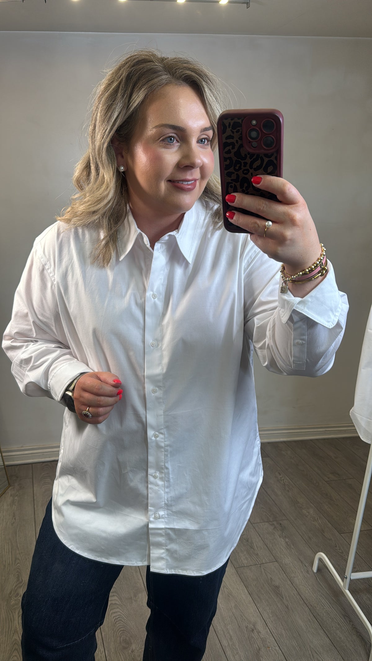 Soaked in Luxury SLNoelle Poplin Bright White Layering Shirt, 30409104