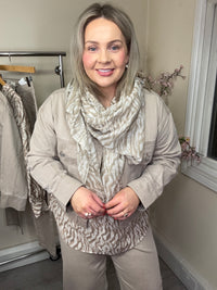 B.Young ByLupina Nomad Beige Denim Jacket, 20818742