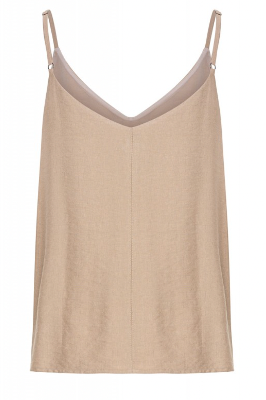 Access Fashion Beige V-Neck Cami Top