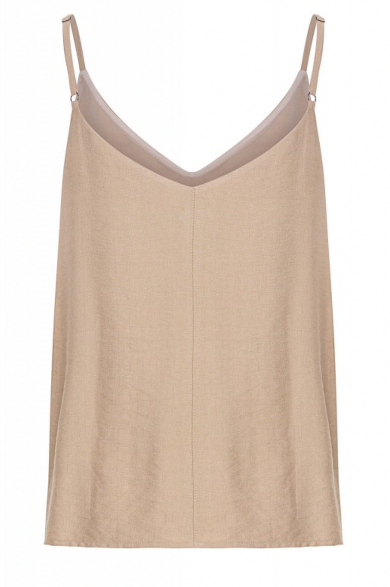 Access Fashion Beige V-Neck Cami Top