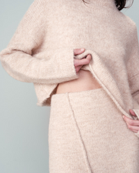 Grace & Mila Nassim Beige Knitted Jumper 