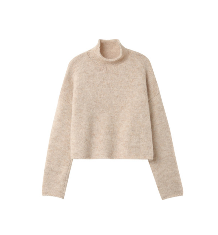 Grace & Mila Nassim Beige Knitted Jumper