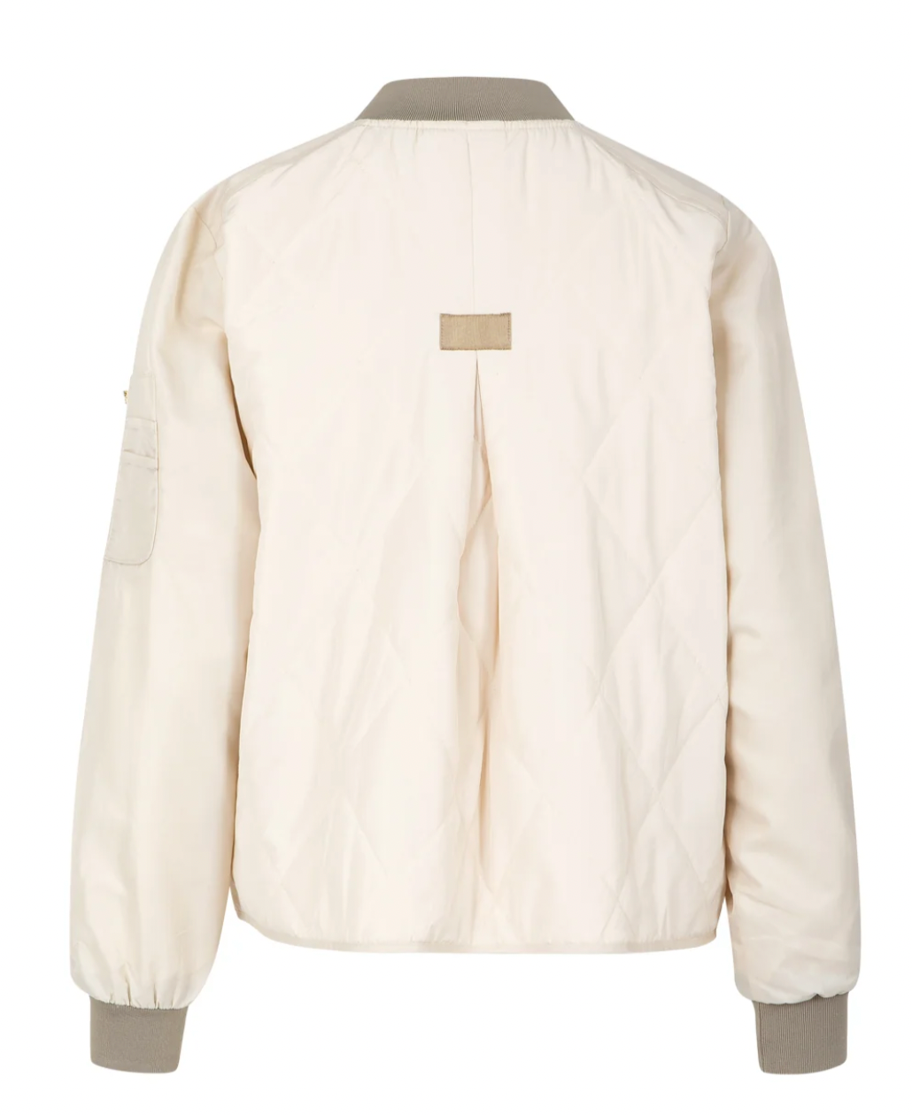 Coster Copenhagen Pearl Cream Quilted Bomber Jacket