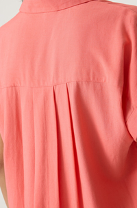 Garcia Coral Crush Linen Oversized Blouse, Q260032
