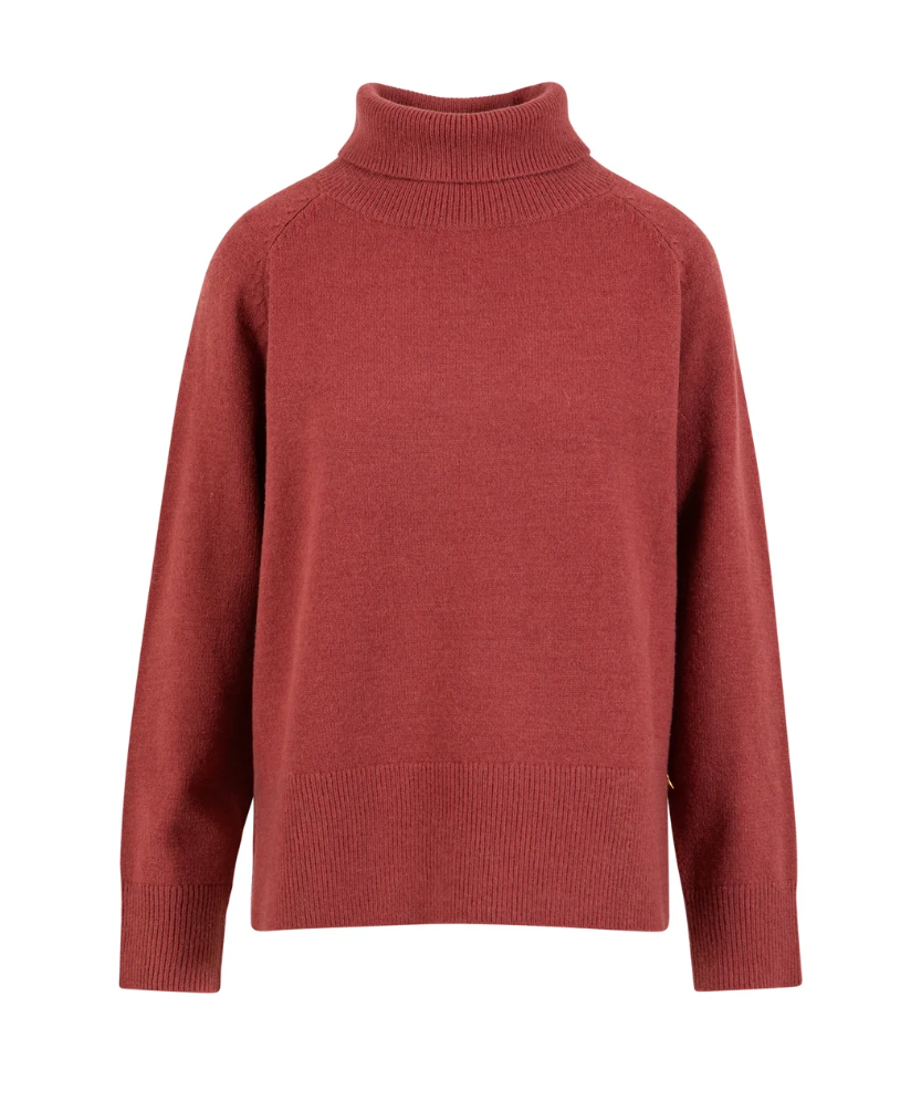 Coster Copenhagen Warm Blush Cowl Neck Longline Knit, 264-2418 