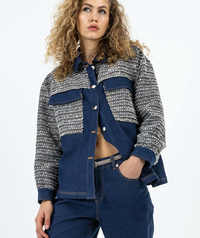 Coster Copenhagen Denim Boucle Tweed Jacket