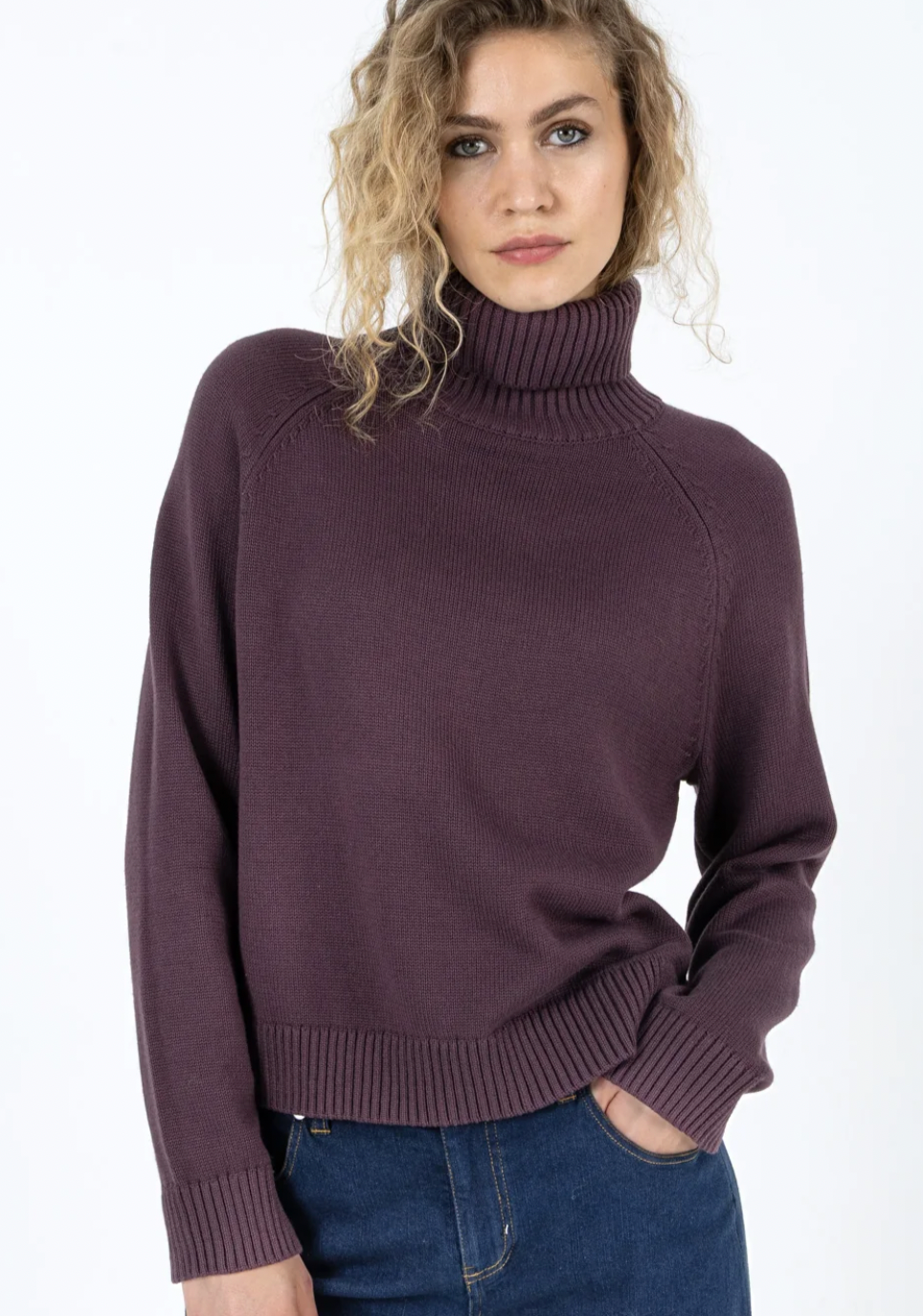 Coster Copenhagen Bordeaux Cowl Neck Knit