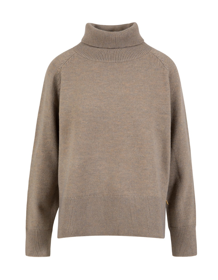 Coster Copenhagen MoonRock Beige Cowl Neck Longline Knit, 264-2418 