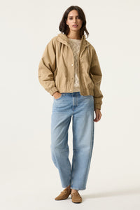 Garcia Sandy Tan Waterproof Jacket with Hood, GJ2600205