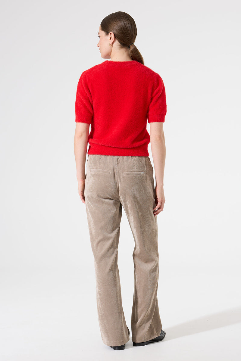 Garcia True Red Fluffy Knitted Jumper, I50245