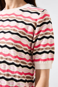 Garcia Soft Taupe/Pink Printed Knit, N260241
