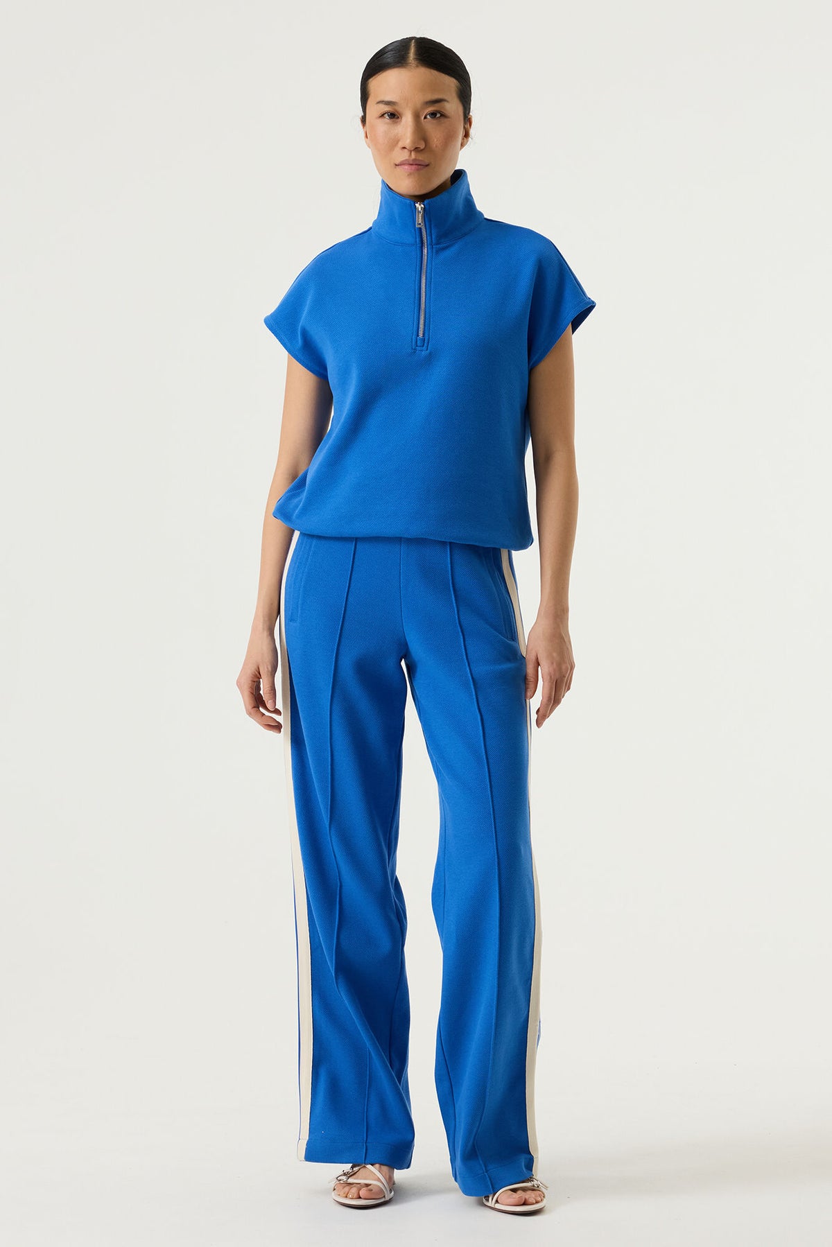 Garcia Summer Cobalt Half Zip Sports Luxe Top, O260062