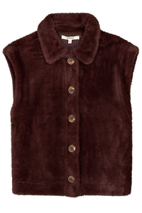 Garcia Hazel Bloom Faux Fur Gilet, T260293