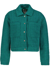 Garcia Ivy Forest Cropped Tweed Jacket, T40291