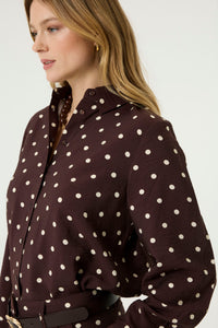 Garcia Hazel Bloom Polka Dot Shirt, U260031