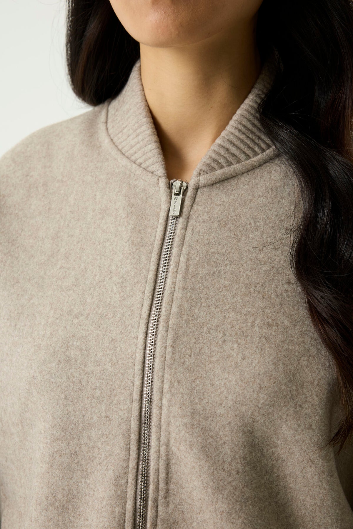 Garcia Sand Beige Jacket with Zipper, U260096