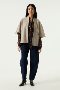 Garcia Sand Beige Jacket with Zipper, U260096